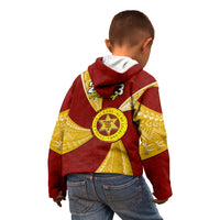 Personalised Tonga High School Kid Hoodie Class Of Year Tongan Ngatu Pattern LT14 - Polynesian Pride