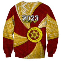 Personalised Tonga High School Sweatshirt Class Of Year Tongan Ngatu Pattern LT14 - Polynesian Pride