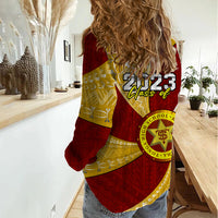 Personalised Tonga High School Women Casual Shirt Class Of Year Tongan Ngatu Pattern LT14 - Polynesian Pride