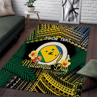 Personalised Malampa Day Area Rug Vanuatu Provinces Polynesian Pattern