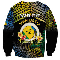 Personalised Malampa Day Sweatshirt Vanuatu Provinces Polynesian Pattern