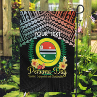 Personalised Penama Day Garden Flag Vanuatu Provinces Polynesian Pattern