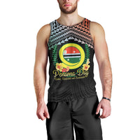 Personalised Penama Day Men Tank Top Vanuatu Provinces Polynesian Pattern LT14 - Polynesian Pride