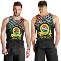 Personalised Penama Day Men Tank Top Vanuatu Provinces Polynesian Pattern LT14 - Polynesian Pride