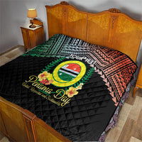 Personalised Penama Day Quilt Vanuatu Provinces Polynesian Pattern