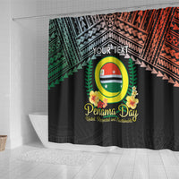 Personalised Penama Day Shower Curtain Vanuatu Provinces Polynesian Pattern