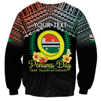 Personalised Penama Day Sweatshirt Vanuatu Provinces Polynesian Pattern