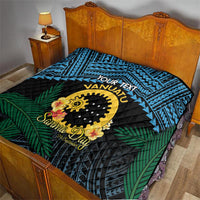 Personalised Sanma Day Quilt Vanuatu Provinces Polynesian Pattern