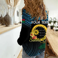Personalised Sanma Day Women Casual Shirt Vanuatu Provinces Polynesian Pattern LT14 - Polynesian Pride