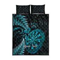 Personalised New Zealand Darts Quilt Bed Set Happiness Is A Tight Threesome Maori Paua Shell