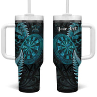 Personalised New Zealand Darts Tumbler With Handle Happiness Is A Tight Threesome Maori Paua Shell