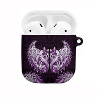 New Zealand Ta Moko AirPods Case Aotearoa Maori Chest Tattoo Purple