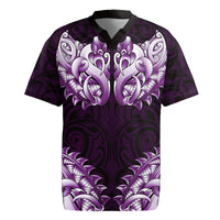 New Zealand Ta Moko Rugby Jersey Aotearoa Maori Chest Tattoo Purple