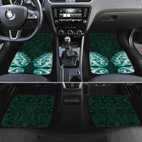 New Zealand Ta Moko Car Mats Aotearoa Maori Chest Tattoo Turquoise