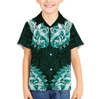 New Zealand Ta Moko Hawaiian Shirt Aotearoa Maori Chest Tattoo Turquoise