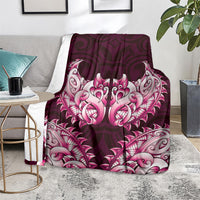 New Zealand Ta Moko Blanket Aotearoa Maori Chest Tattoo Pink