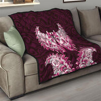 New Zealand Ta Moko Quilt Aotearoa Maori Chest Tattoo Pink