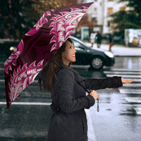 New Zealand Ta Moko Umbrella Aotearoa Maori Chest Tattoo Pink