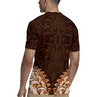 New Zealand Ta Moko Rugby Jersey Aotearoa Maori Chest Tattoo Orange