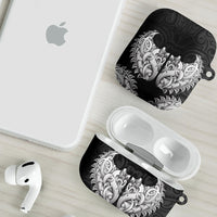 New Zealand Ta Moko AirPods Case Aotearoa Maori Chest Tattoo Black