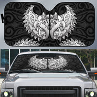 New Zealand Ta Moko Auto Sun Shade Aotearoa Maori Chest Tattoo Black