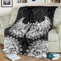 New Zealand Ta Moko Blanket Aotearoa Maori Chest Tattoo Black