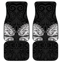 New Zealand Ta Moko Car Mats Aotearoa Maori Chest Tattoo Black