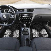 New Zealand Ta Moko Car Mats Aotearoa Maori Chest Tattoo Black