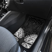 New Zealand Ta Moko Car Mats Aotearoa Maori Chest Tattoo Black