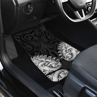New Zealand Ta Moko Car Mats Aotearoa Maori Chest Tattoo Black