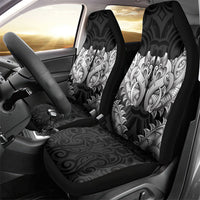 New Zealand Ta Moko Car Seat Cover Aotearoa Maori Chest Tattoo Black