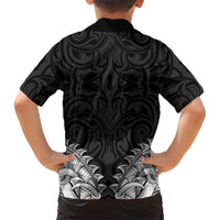 New Zealand Ta Moko Hawaiian Shirt Aotearoa Maori Chest Tattoo Black