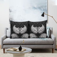 New Zealand Ta Moko Pillow Cover Aotearoa Maori Chest Tattoo Black