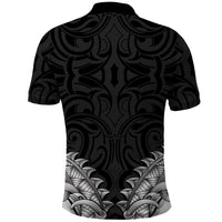 New Zealand Ta Moko Polo Shirt Aotearoa Maori Chest Tattoo Black