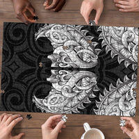 New Zealand Ta Moko Puzzle Aotearoa Maori Chest Tattoo Black