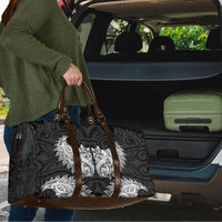 New Zealand Ta Moko Travel Bag Aotearoa Maori Chest Tattoo Black