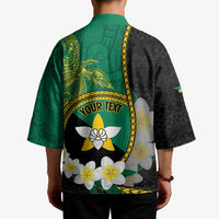 Personalised PNG Enga Provins Kimono Papua New Guinea Plumeria Melanesian Pattern - Polynesian Pride