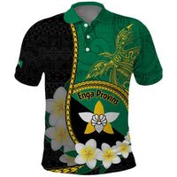 Personalised PNG Enga Provins Polo Shirt Papua New Guinea Plumeria Melanesian Pattern - Polynesian Pride