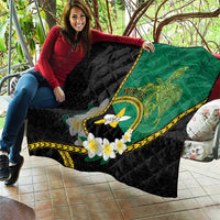 Personalised PNG Enga Provins Quilt Papua New Guinea Plumeria Melanesian Pattern - Polynesian Pride