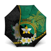 Personalised PNG Enga Provins Umbrella Papua New Guinea Plumeria Melanesian Pattern - Polynesian Pride