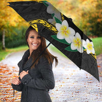 Personalised PNG Enga Provins Umbrella Papua New Guinea Plumeria Melanesian Pattern - Polynesian Pride