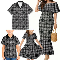 Eleele Hawaii Iwa Bird Palaka Motifs Family Matching Mermaid Dress and Hawaiian Shirt LT14 - Polynesian Pride