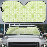 Omaomao Hawaii Iwa Bird Palaka Motifs Auto Sun Shade
