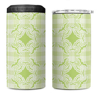 Omaomao Hawaii Iwa Bird Palaka Motifs 4 in 1 Can Cooler Tumbler