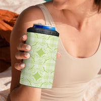 Omaomao Hawaii Iwa Bird Palaka Motifs 4 in 1 Can Cooler Tumbler