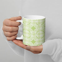 Omaomao Hawaii Iwa Bird Palaka Motifs Ceramic Mug