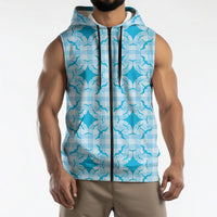 Polu Hawaii Iwa Bird Palaka Motifs Sleeveless Zip Hoodie LT14 - Polynesian Pride