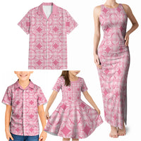 Alaka Hawaii Iwa Bird Palaka Motifs Family Matching Tank Maxi Dress and Hawaiian Shirt LT14 - Polynesian Pride