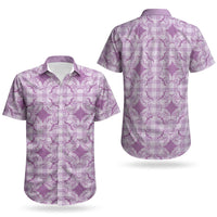 Poni Hawaii Iwa Bird Palaka Motifs Couples Matching Tank Maxi Dress and Hawaiian Shirt LT14 - Polynesian Pride