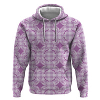 Poni Hawaii Iwa Bird Palaka Motifs Hoodie LT14 Pullover Hoodie Purple - Polynesian Pride